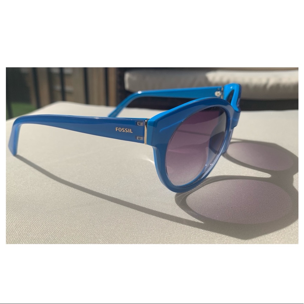 Fancy Royal Blue Fossil Sunglasses